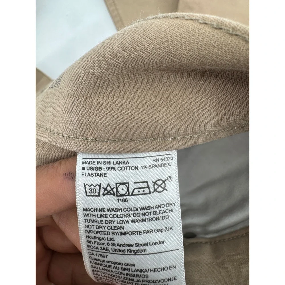 Banana Republic Traveler Slim Fit Khaki Pants Mens 32x32 Tan Chino Stretch